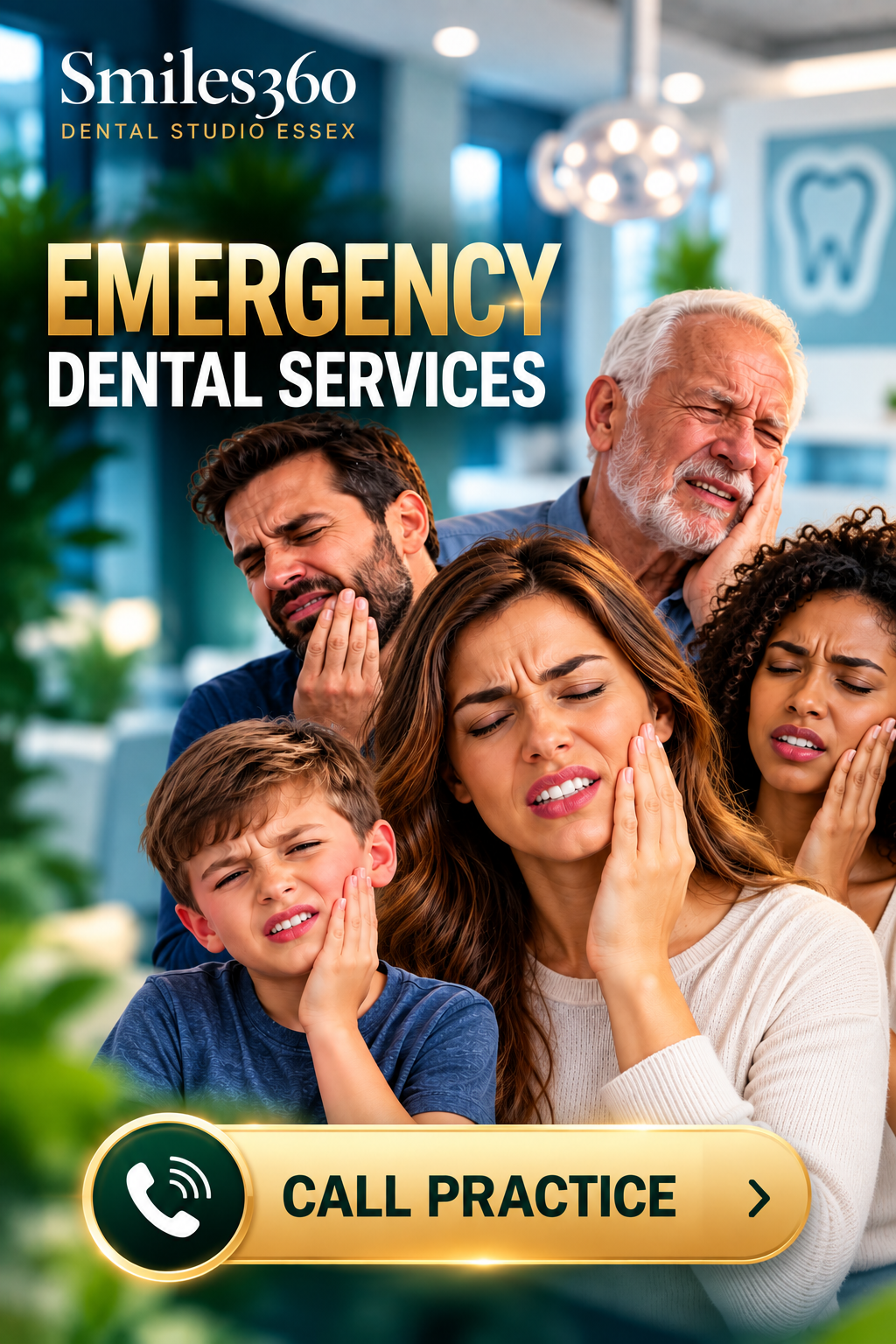 Emergency dental services in Hornchurch - call Smiles360